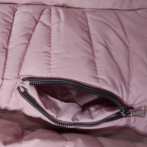 Snobbish collections long sleeve Zipper snap down w/hood winter jacket pink larg - Picture 3 of 12